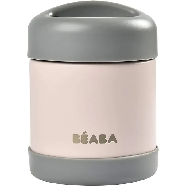 b-aba-vasetto-termico-inox-300-ml-grigio-rosa-doppia-parete-100-ermetico-caldo-5 image 1
