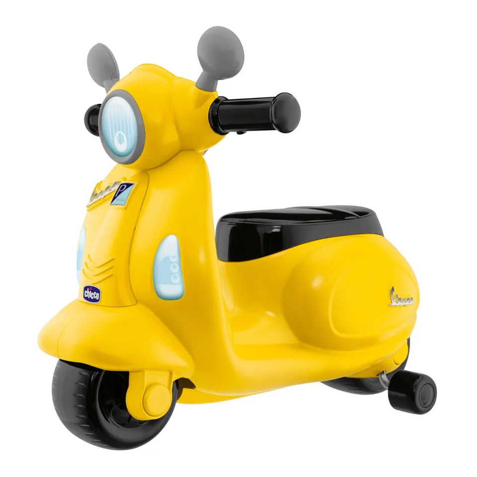 chicco-vespa-primavera-cavalcabile-per-bambini-con-pannello-elettronico-luci-e-s image 1
