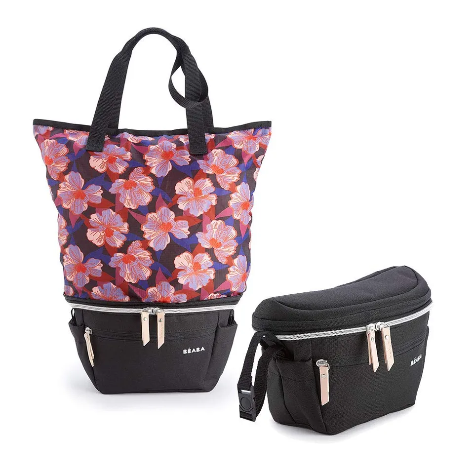 b-aba-biarritz-borsa-fasciatoio-2-in-1-per-cambio-neonato-borsone-pannolini-conv image 1