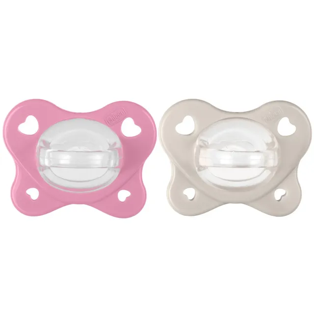 chicco-gommotto-dual-soft-ciuccio-in-silicone-6-16-mesi-bicolore-con-physioforma image 1