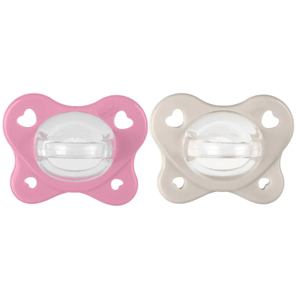 chicco-gommotto-dual-soft-ciuccio-in-silicone-6-16-mesi-bicolore-con-physioforma image 1