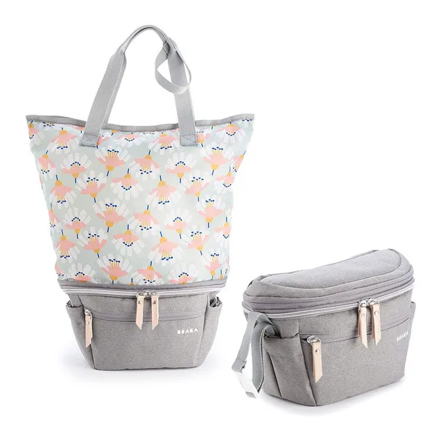 b-aba-biarritz-borsa-fasciatoio-2-in-1-per-cambio-neonato-borsone-pannolini-conv-2 image 1