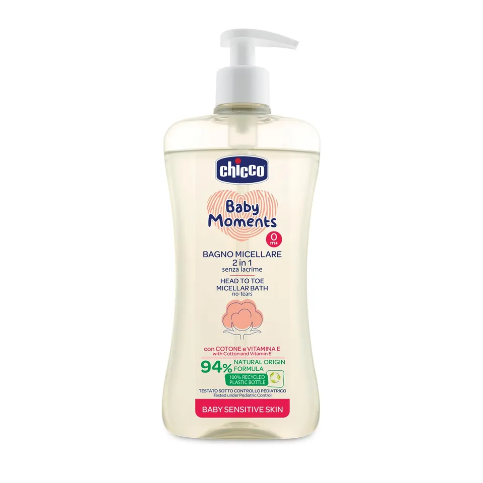 chicco-baby-moments-bagno-micellare-senza-lacrime-2-in-1-per-pelli-sensibili-con image 1