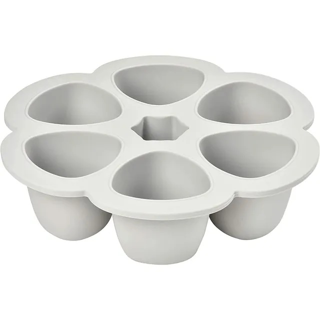 b-aba-stampi-vasetti-multipli-in-silicone-6-scomparti-congelatore-forno-microond image 1