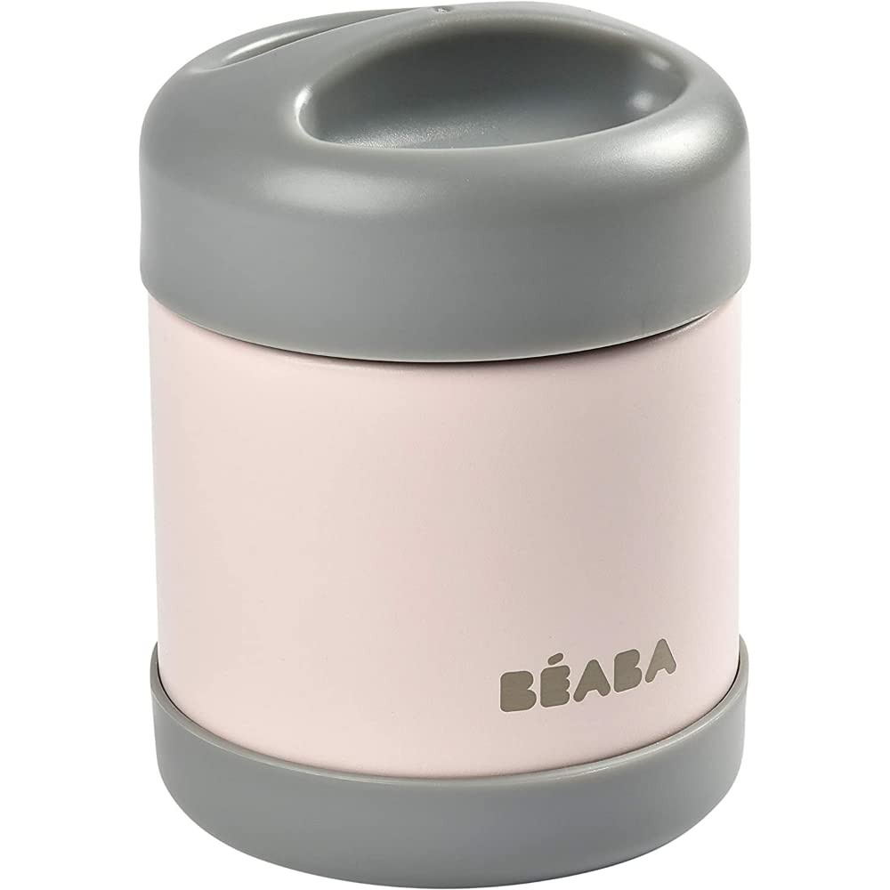 b-aba-vasetto-termico-inox-300-ml-grigio-rosa-doppia-parete-100-ermetico-caldo-5 image 2