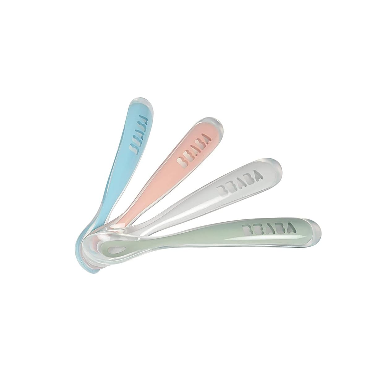 b-aba-set-di-4-cucchiai-in-silicone-per-svezzamento-beb-e-neonato-punta-morbidis image 6