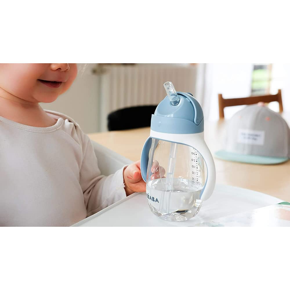 b-aba-biberon-tazza-di-apprendimento-2-in-1-con-cannuccia-100-a-tenuta-con-salva image 4
