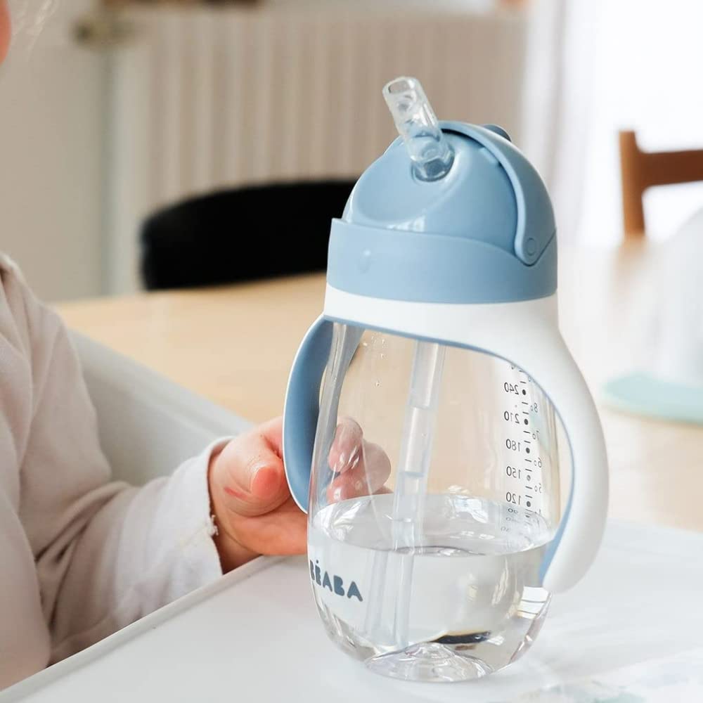 b-aba-biberon-tazza-di-apprendimento-2-in-1-con-cannuccia-100-a-tenuta-con-salva image 3