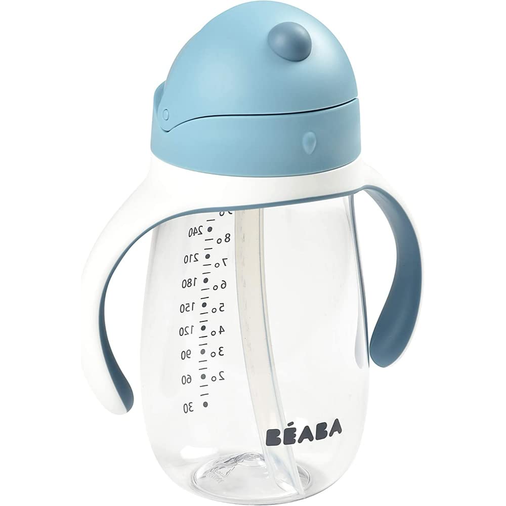 b-aba-biberon-tazza-di-apprendimento-2-in-1-con-cannuccia-100-a-tenuta-con-salva image 2