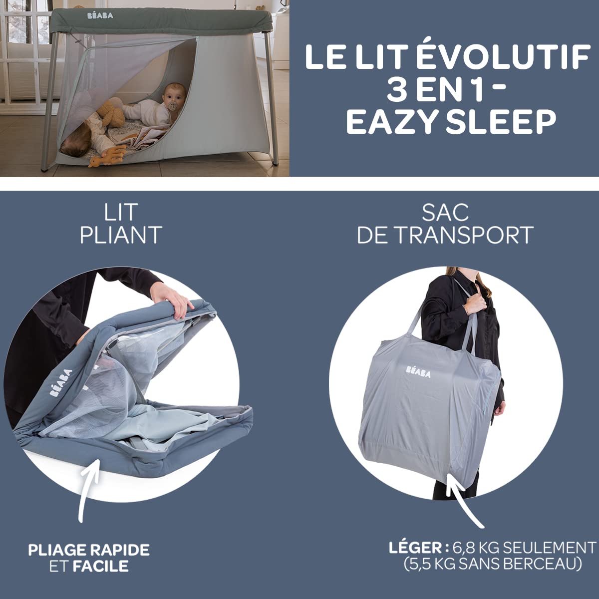 b-aba-lettino-da-viaggio-3-in-1-eazy-sleep-culla-lettino-e-box-evolutivo-0-36-me image 4