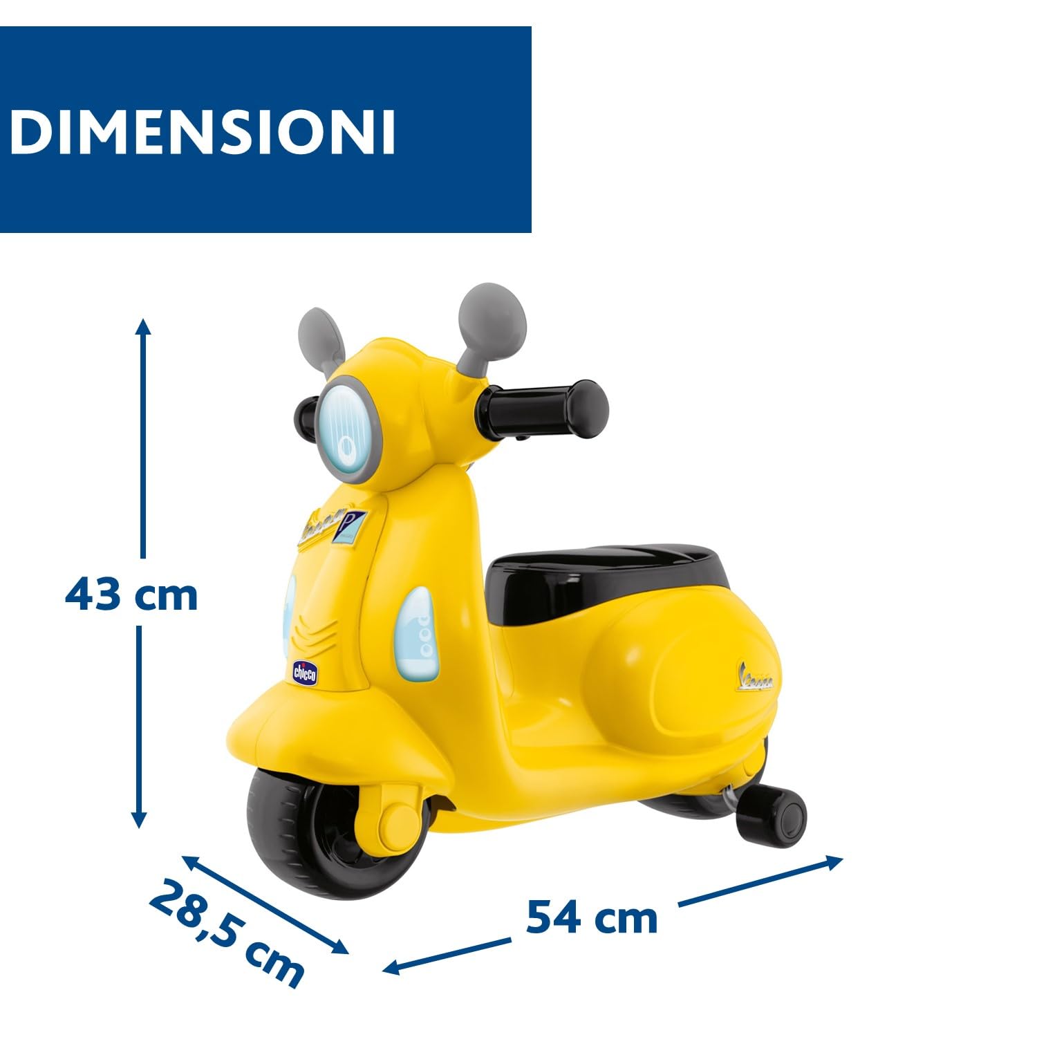 chicco-vespa-primavera-cavalcabile-per-bambini-con-pannello-elettronico-luci-e-s image 2