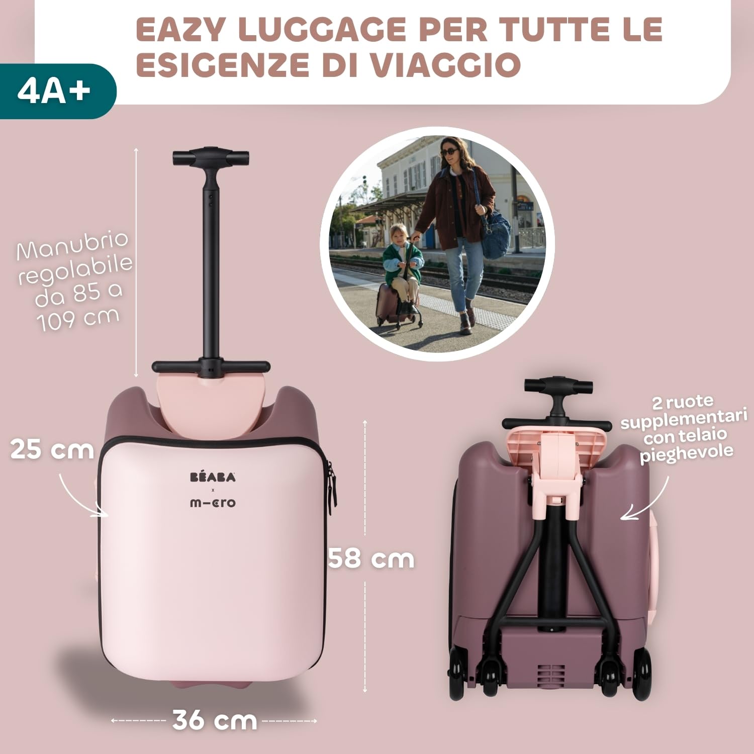 b-aba-micro-mobility-luggage-eazy-valigia-da-cabina-2-in-1-con-seduta-per-bambin image 2