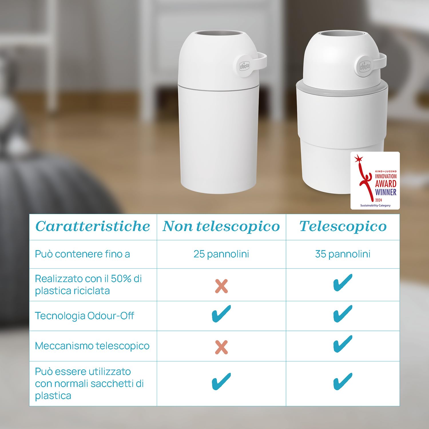 chicco-mangiapannolini-telescopico-compatto-anti-odori-cestino-pieghevole-per-sm image 6