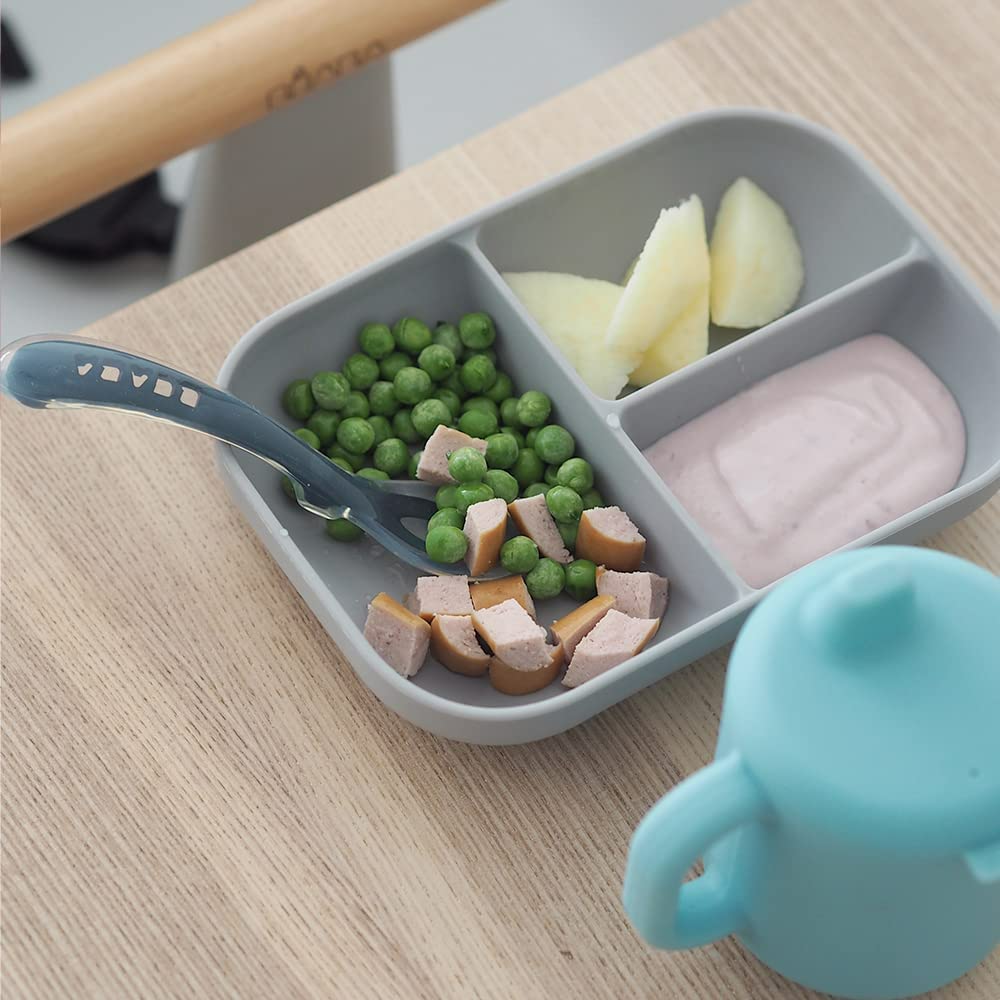b-aba-set-pasti-in-silicone-3-pezzi-piatto-diviso-con-ventosa-tazza-con-beccucci image 4