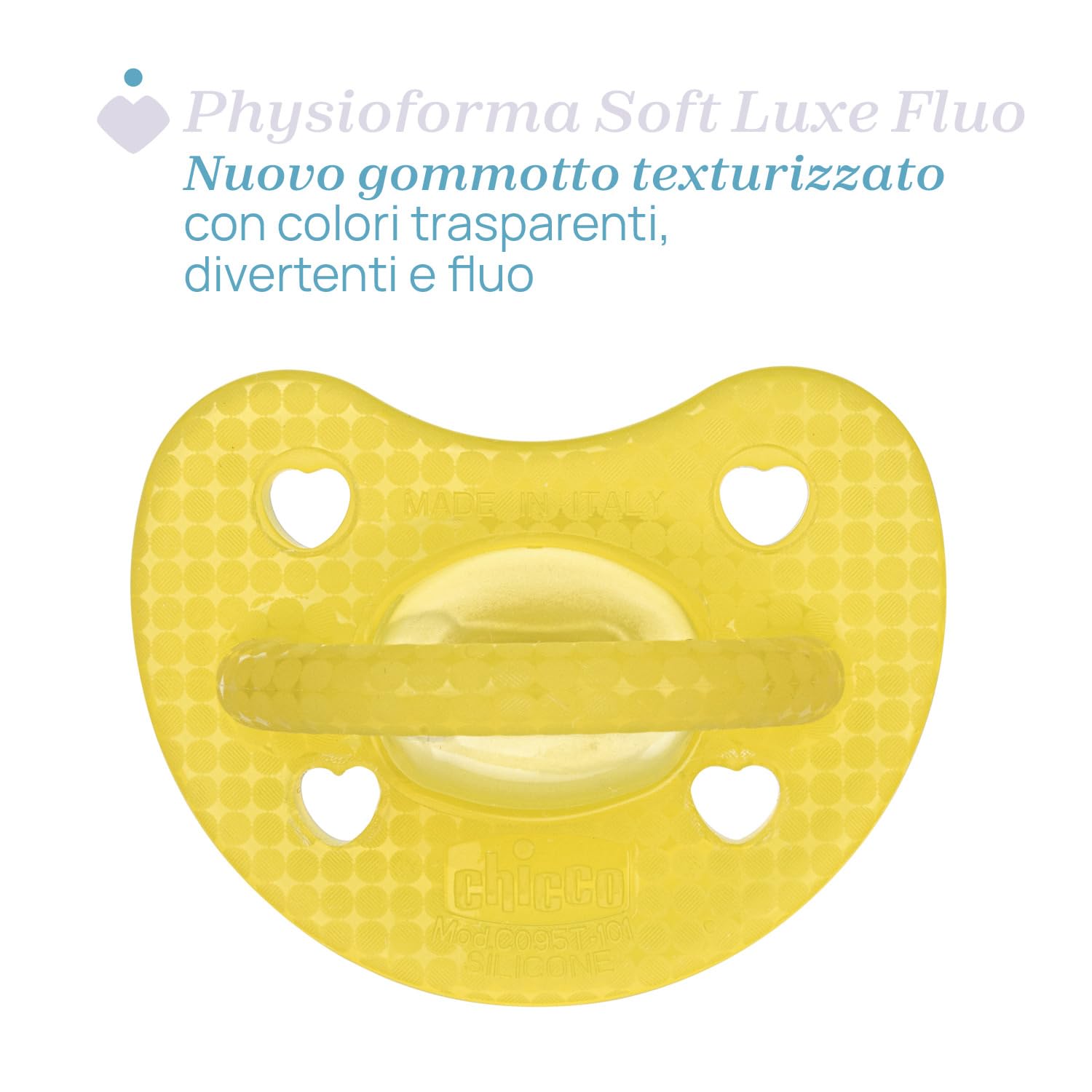 chicco-physioforma-gommotto-luxe-fluo-ciuccio-in-silicone-completamente-morbido- image 3