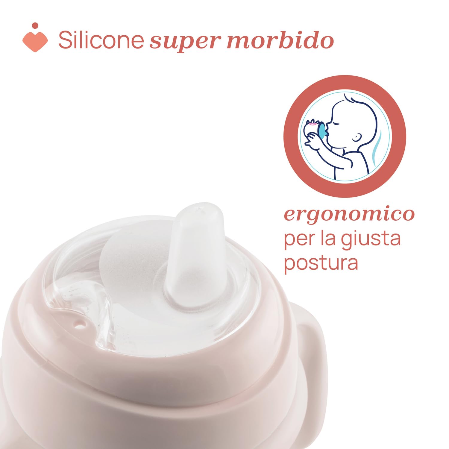 chicco-transition-cup-bicchiere-antigoccia-200-ml-rosa-4-mesi-beccuccio-ergonomi image 4