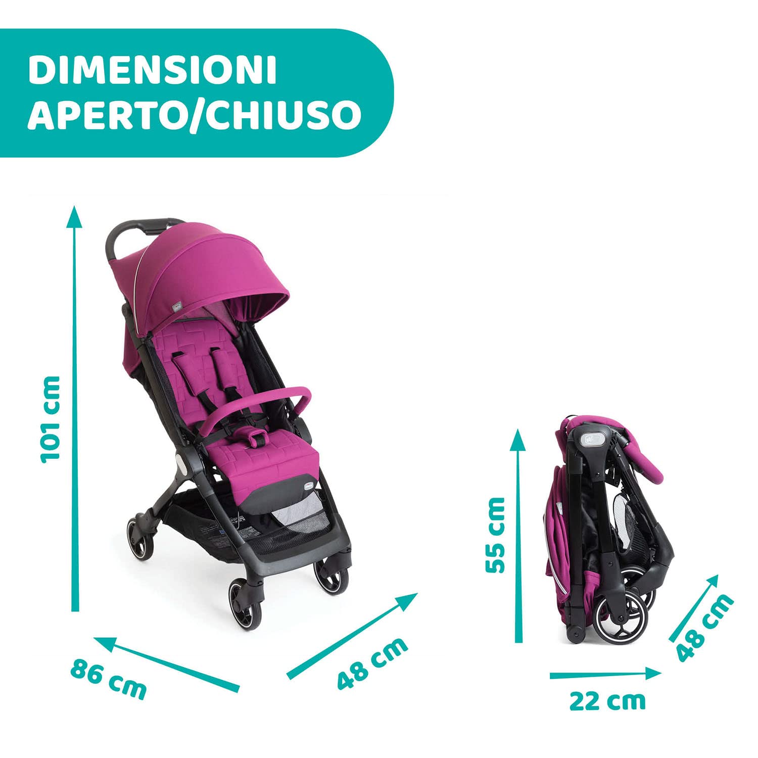chicco-we-passeggino-leggero-5-5-kg-da-0-mesi-a-22-kg-reclinabile-chiusura-con-u image 5