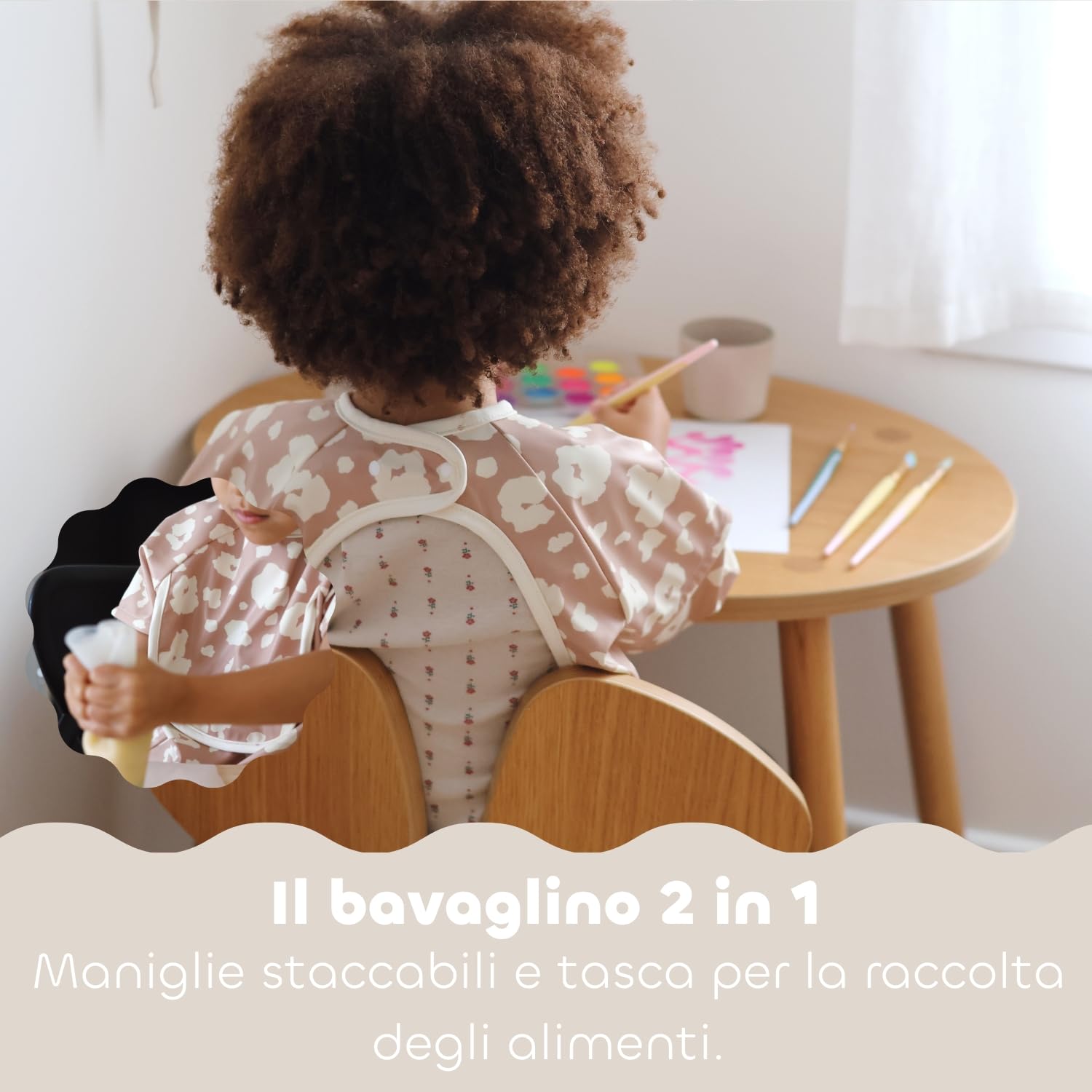 b-aba-bavaglino-con-maniche-per-bambini-impermeabile-maniche-lunghe-removibili-2 image 3