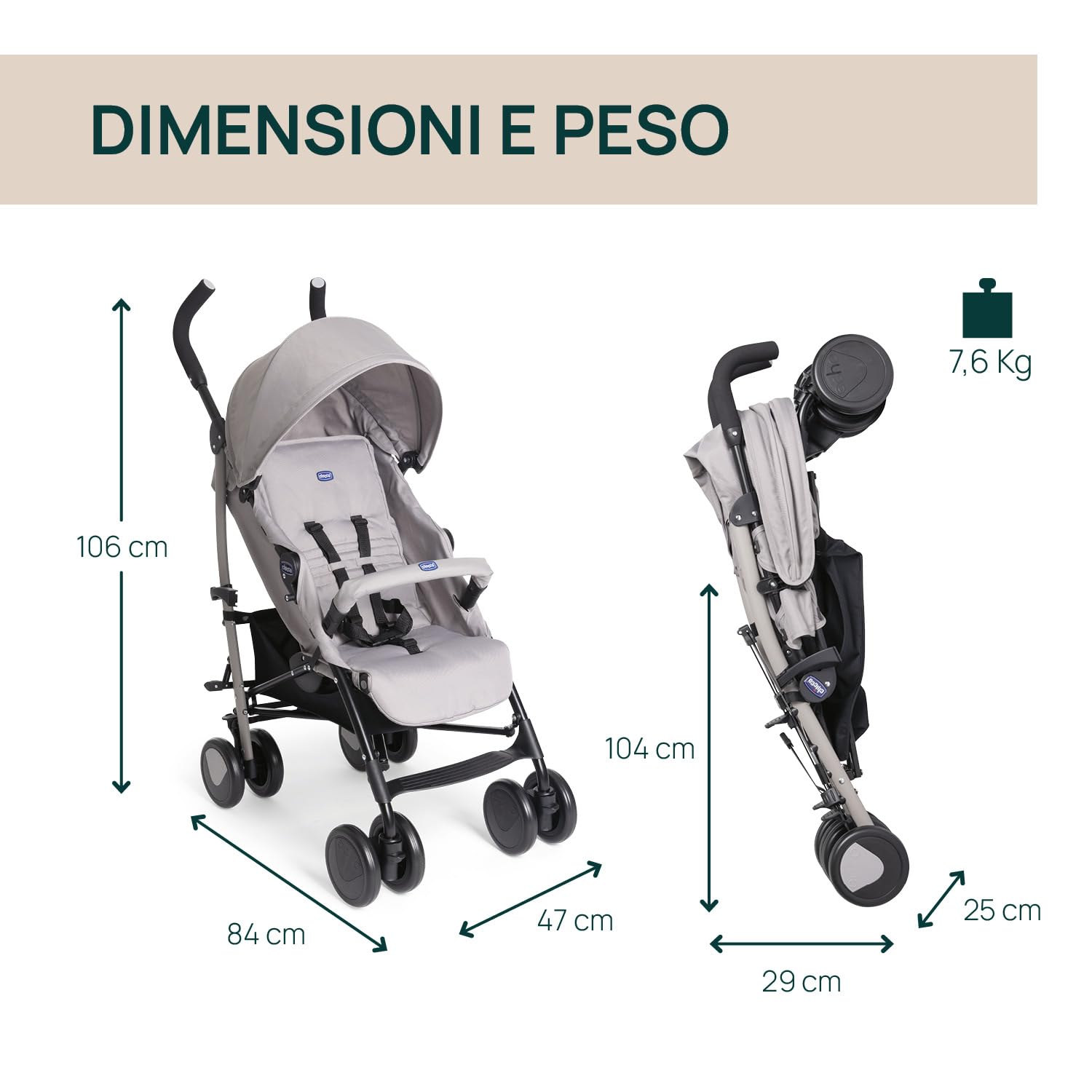 chicco-echo-lite-passeggino-leggero-ultracompatto-da-0-mesi-a-22-kg-con-schienal image 2