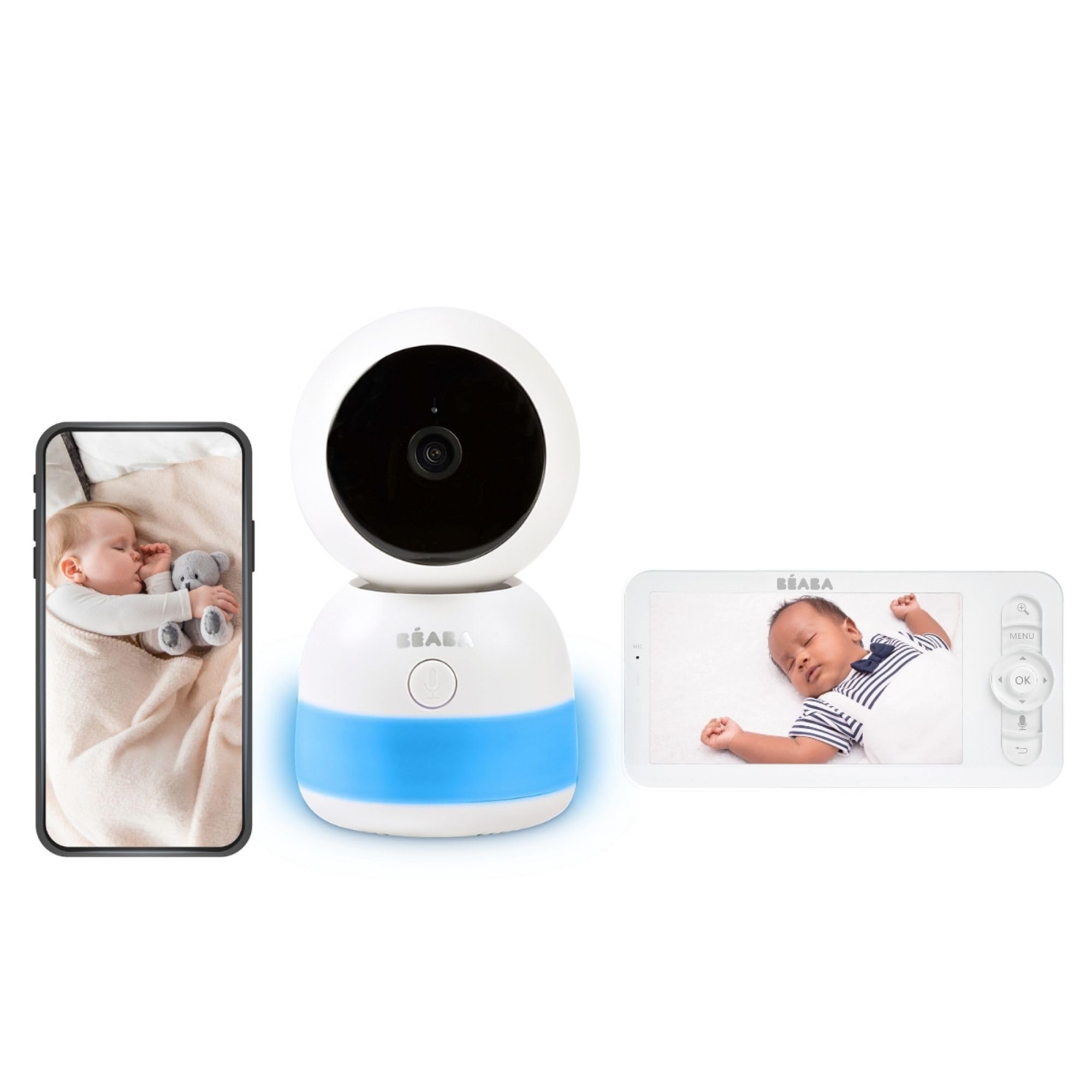 b-aba-zen-night-light-baby-monitor-video-con-app-mobile-telecamera-hd-rotazione- image 1