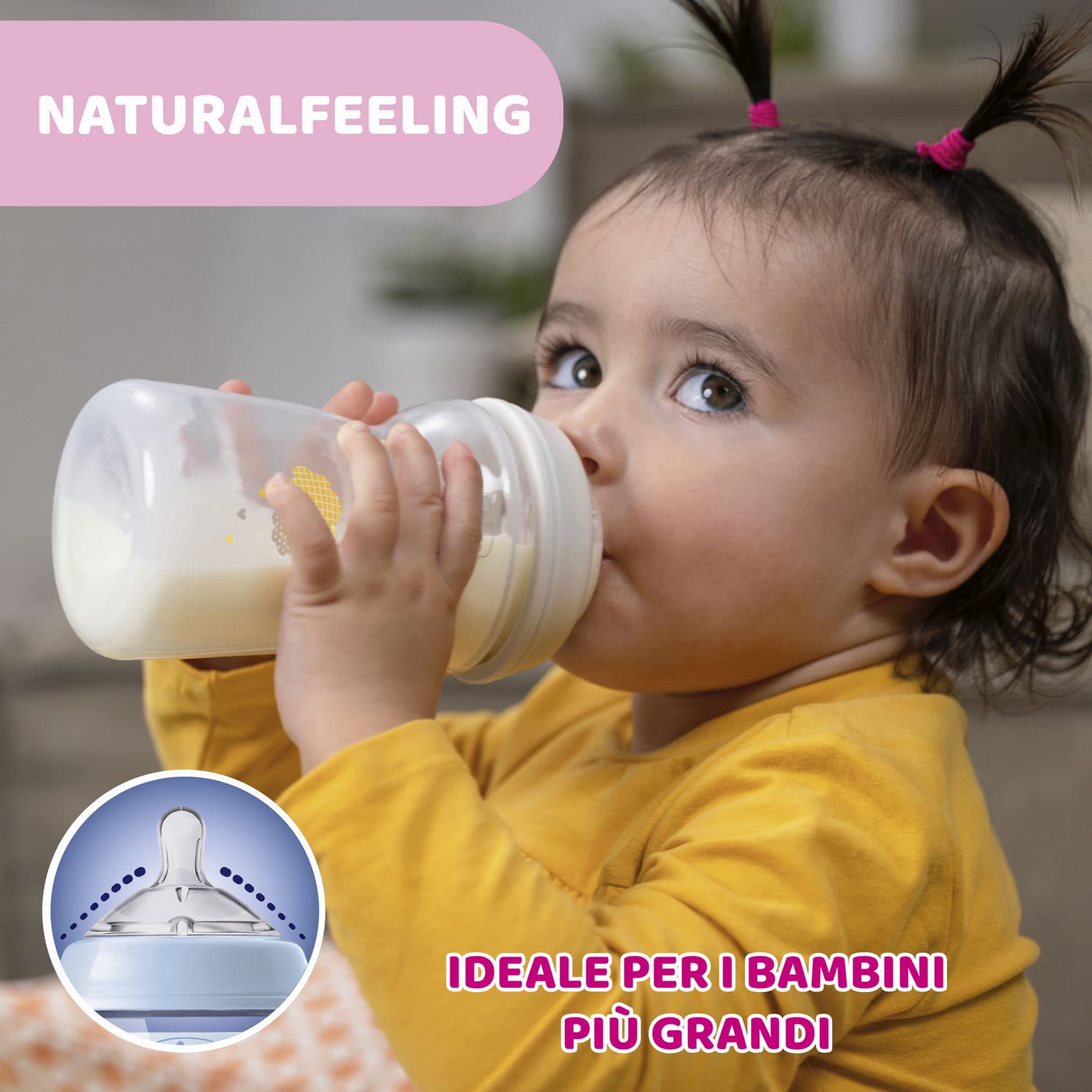 chicco-natural-feeling-biberon-anticolico-330-ml-6-mesi-tettarella-in-silicone-m image 2