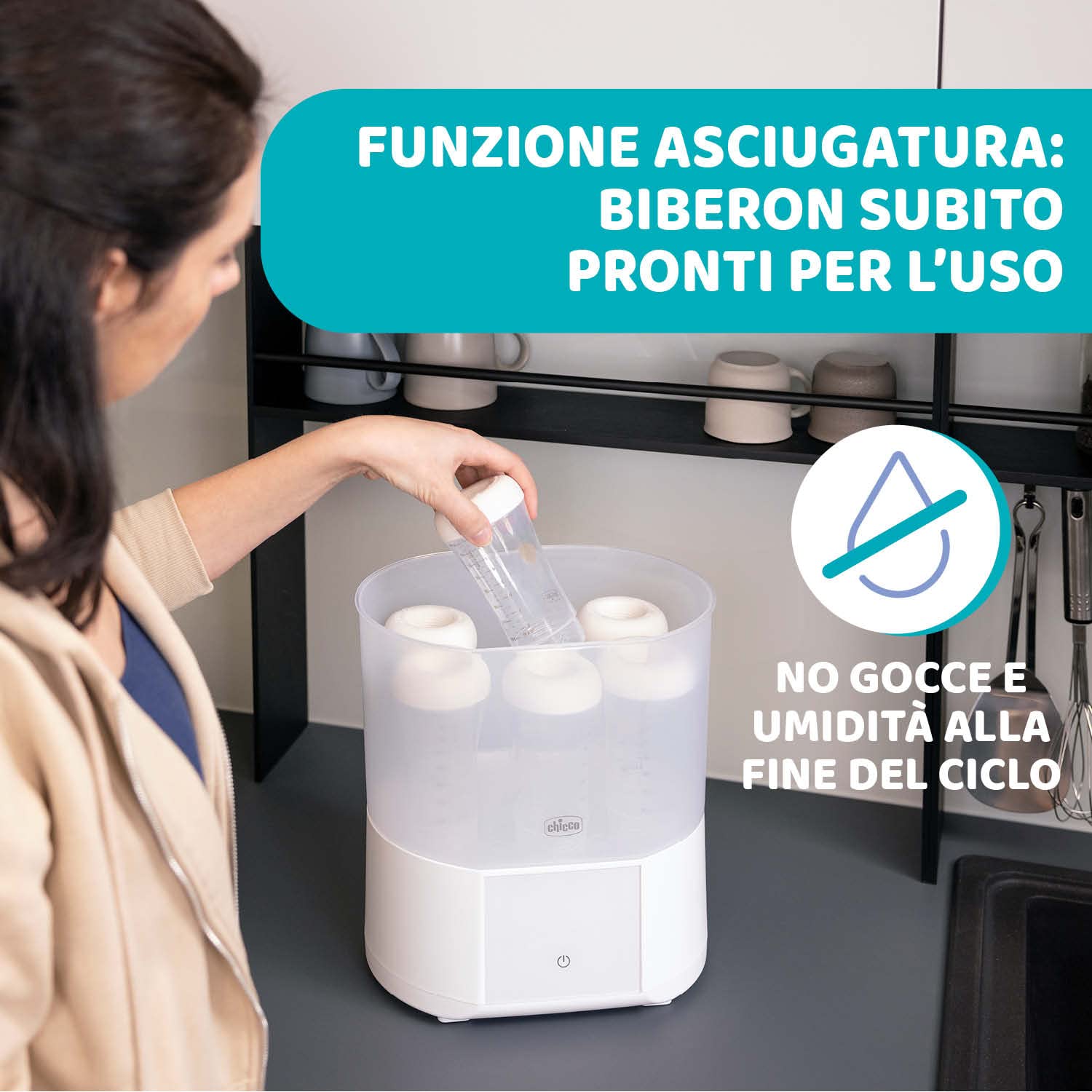 chicco-sterilizzatore-elettrico-3-in-1-con-funzione-asciugatura-sterilizza-biber image 4