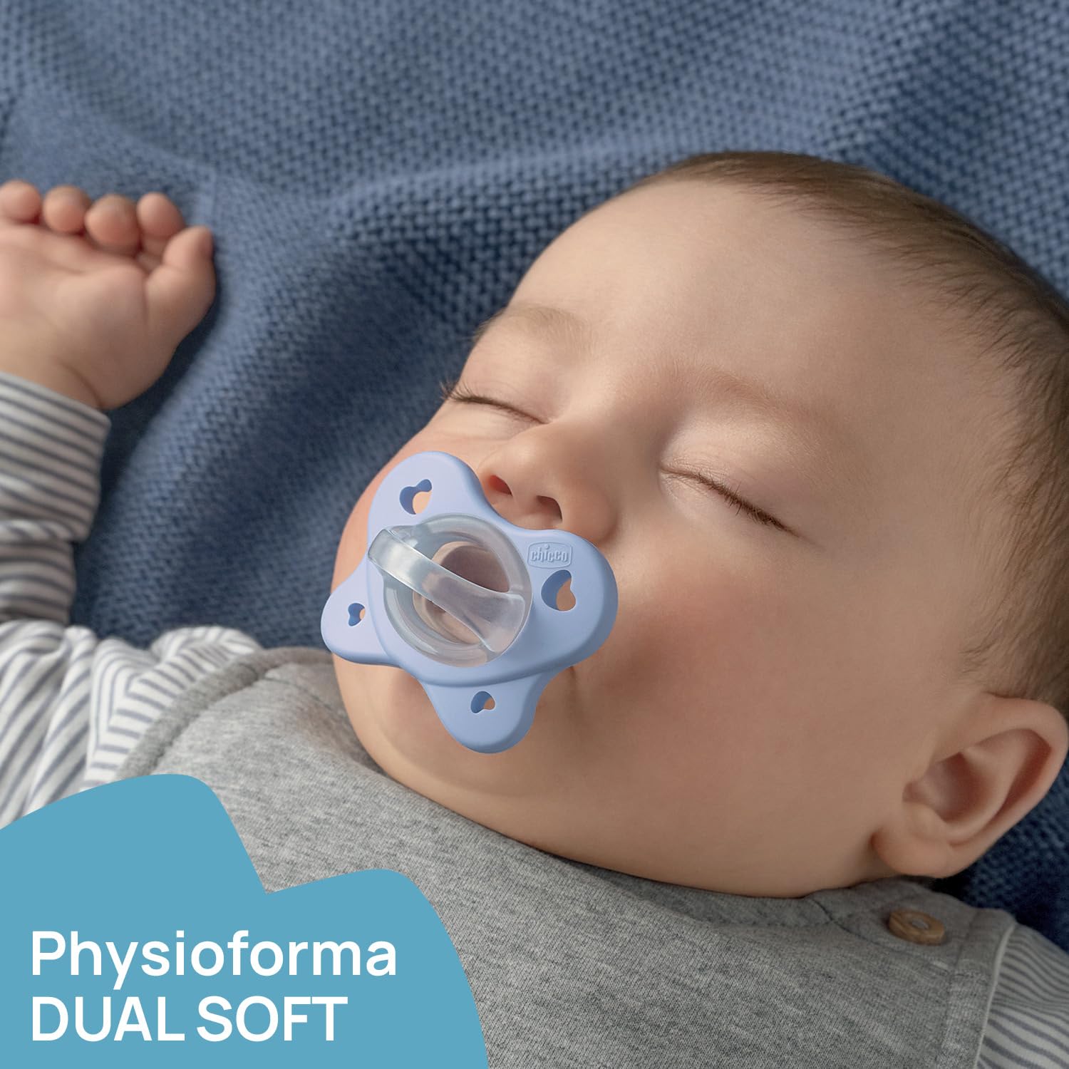 chicco-gommotto-dual-soft-ciuccio-in-silicone-6-16-mesi-bicolore-con-physioforma image 2