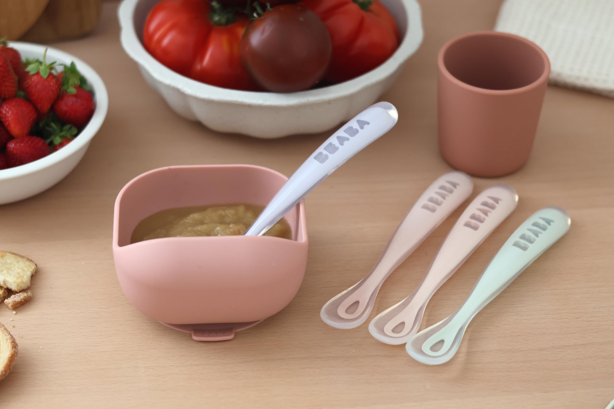 b-aba-set-di-4-cucchiai-in-silicone-per-svezzamento-beb-e-neonato-punta-morbidis image 3