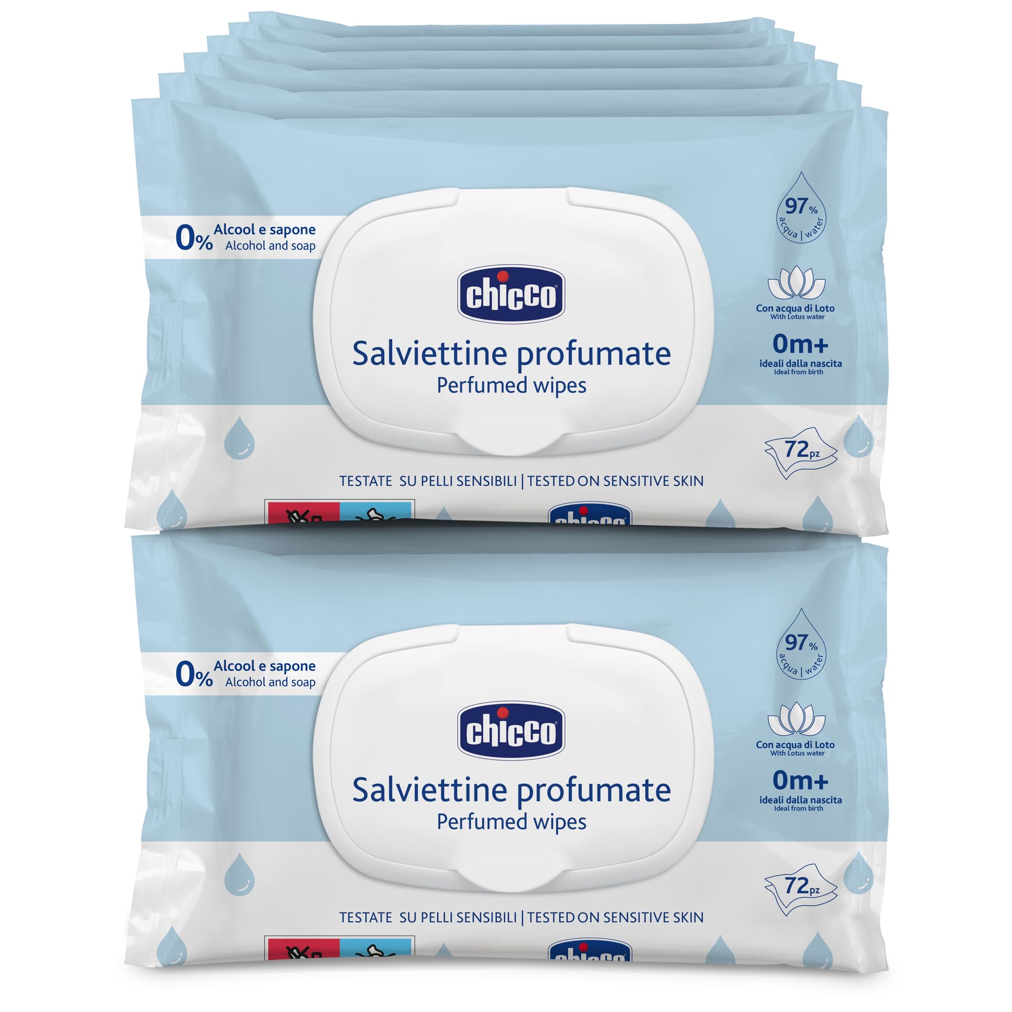 chicco-salviette-multiuso-neonati-senza-alcool-profumate-per-pelli-sensibili-meg image 1