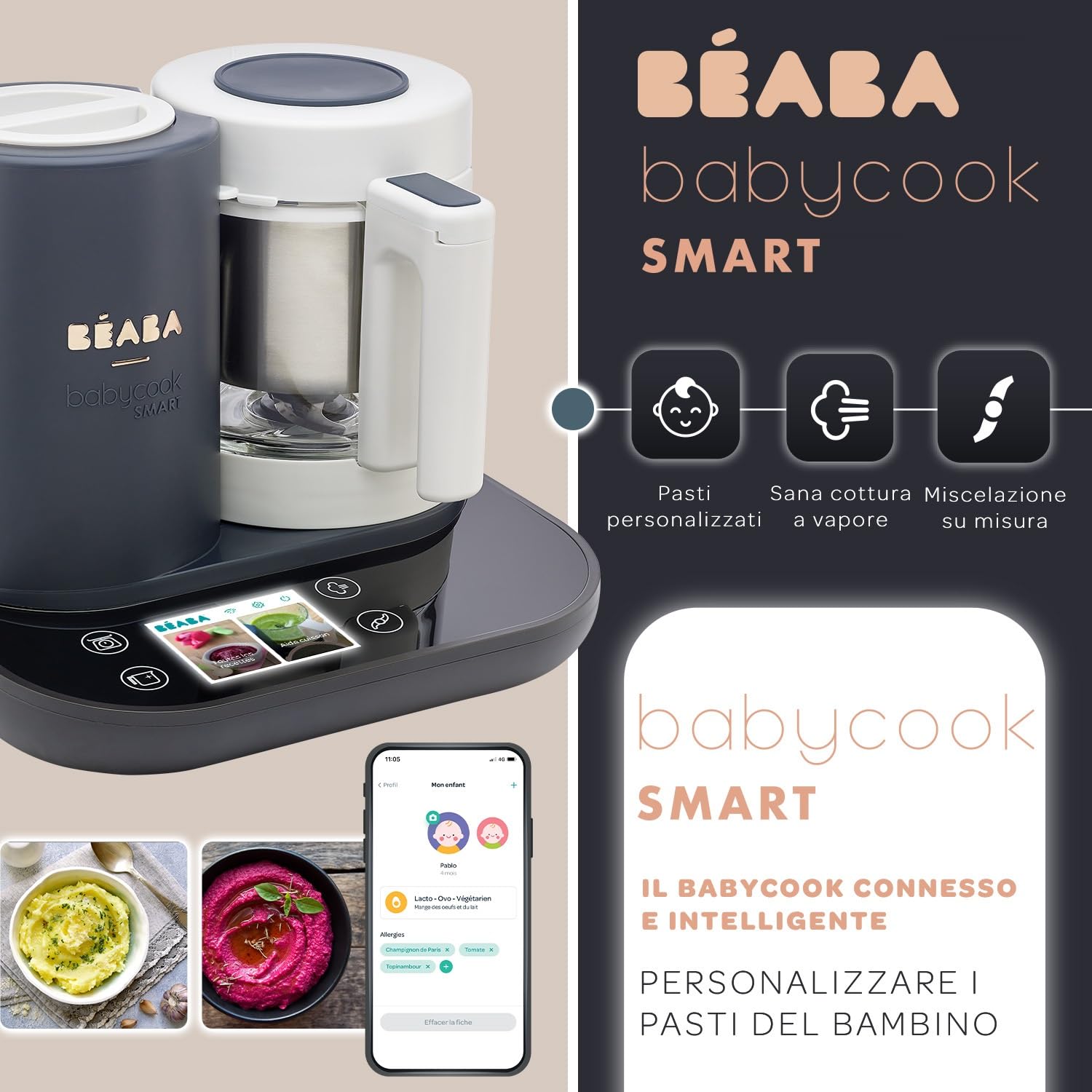 b-aba-babycook-smart-robot-cuoci-pappa-connesso-4-in-1-con-bilancia-integrata-ci image 2