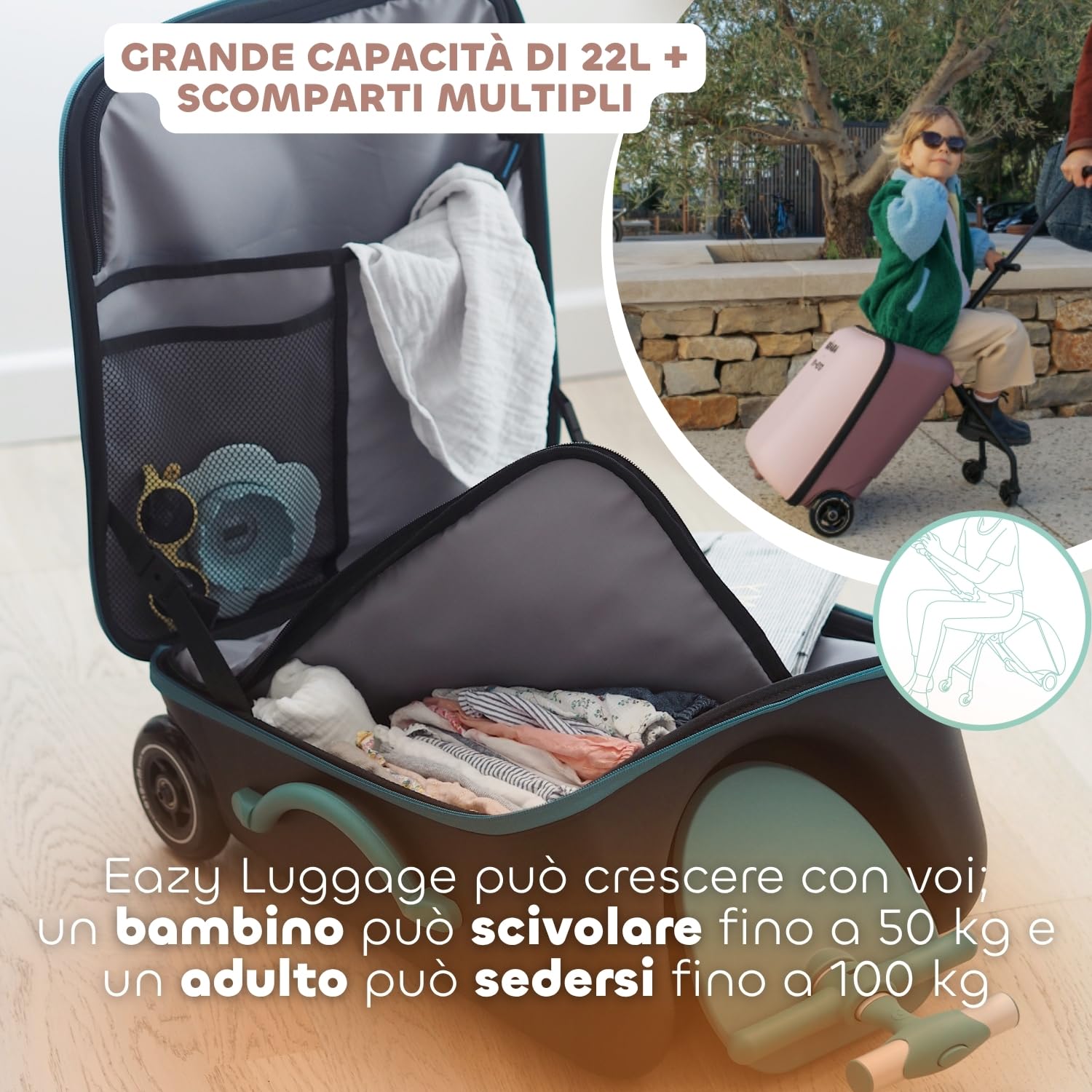 b-aba-micro-mobility-luggage-eazy-valigia-da-cabina-2-in-1-con-seduta-per-bambin image 5