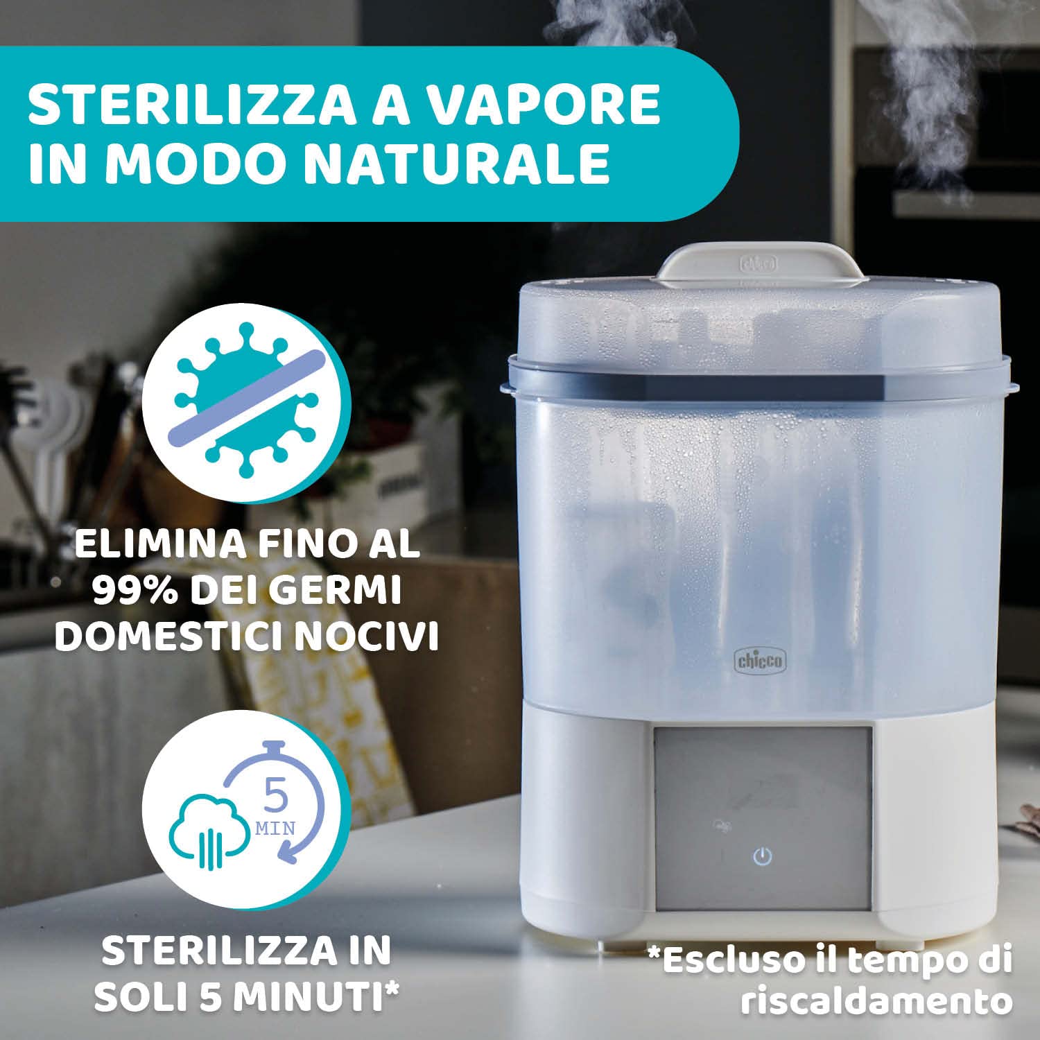 chicco-sterilizzatore-elettrico-3-in-1-con-funzione-asciugatura-sterilizza-biber image 3