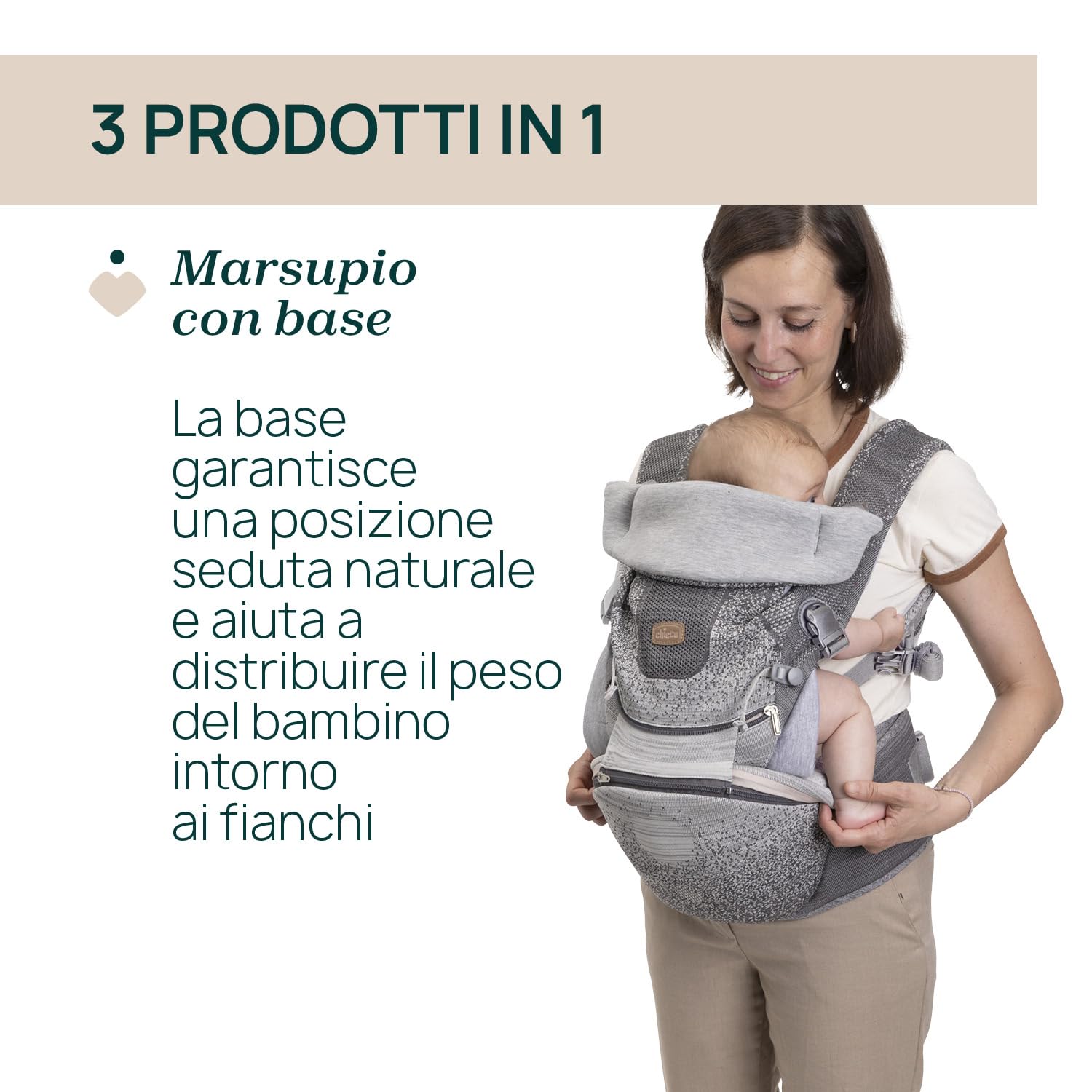 chicco-airy-hip-fit-marsupio-ergonomico-3-in-1-con-tessuto-traspirante-3d-flykni image 2
