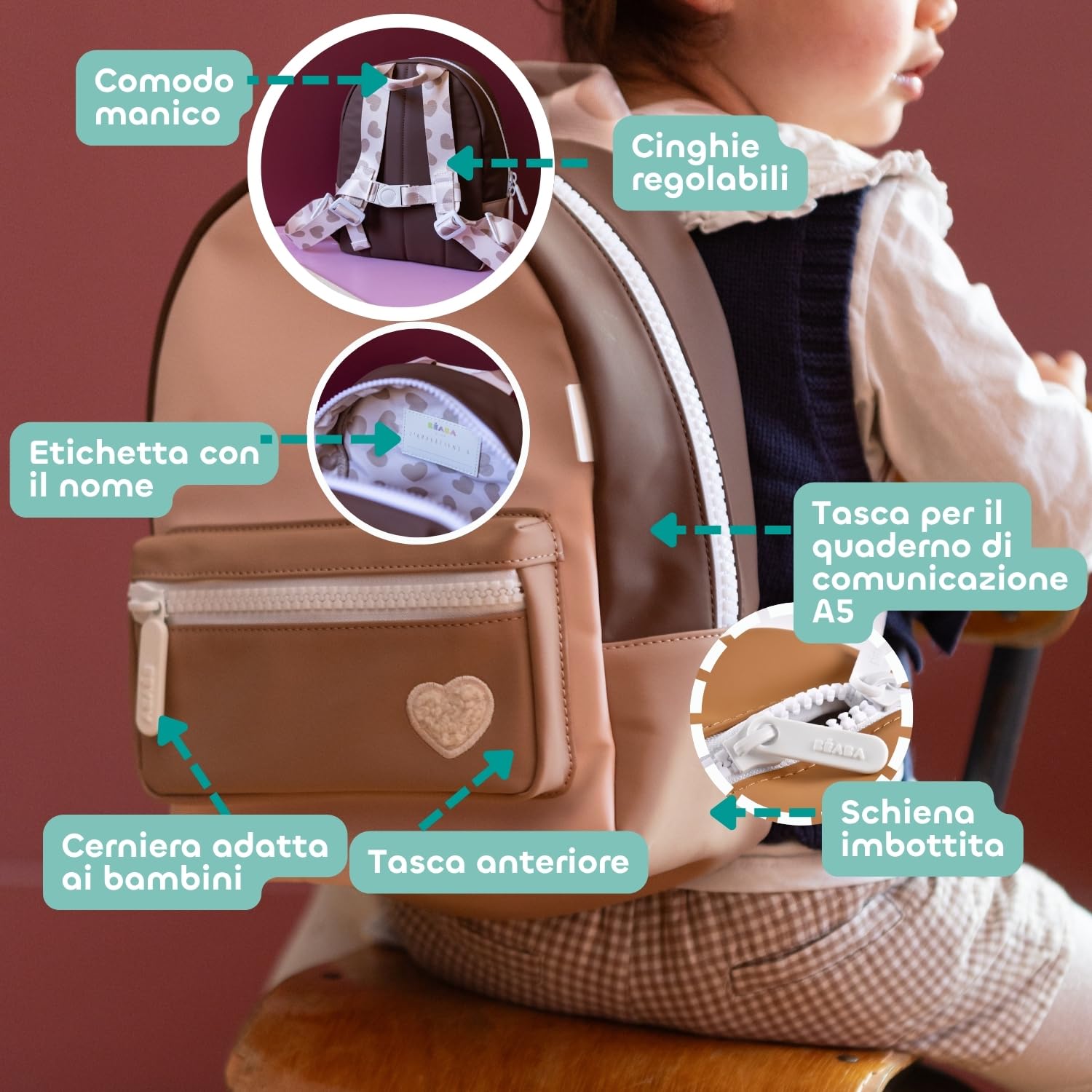 b-aba-zaino-bambino-asilo-faro-7-5-l-effetto-gomma-waterproof-2-tasche-etichetta image 3