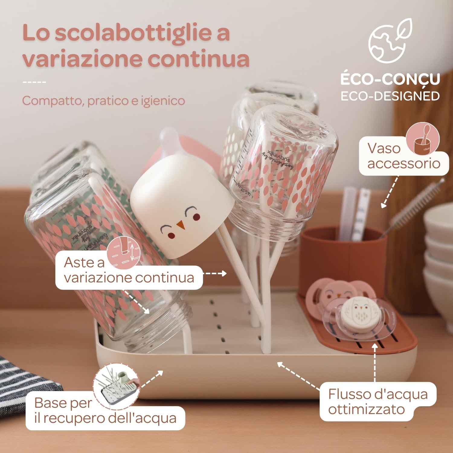 b-aba-scolabiberon-e-asciugabiberon-modulare-fino-a-6-biberon-con-vaso-accessori image 4