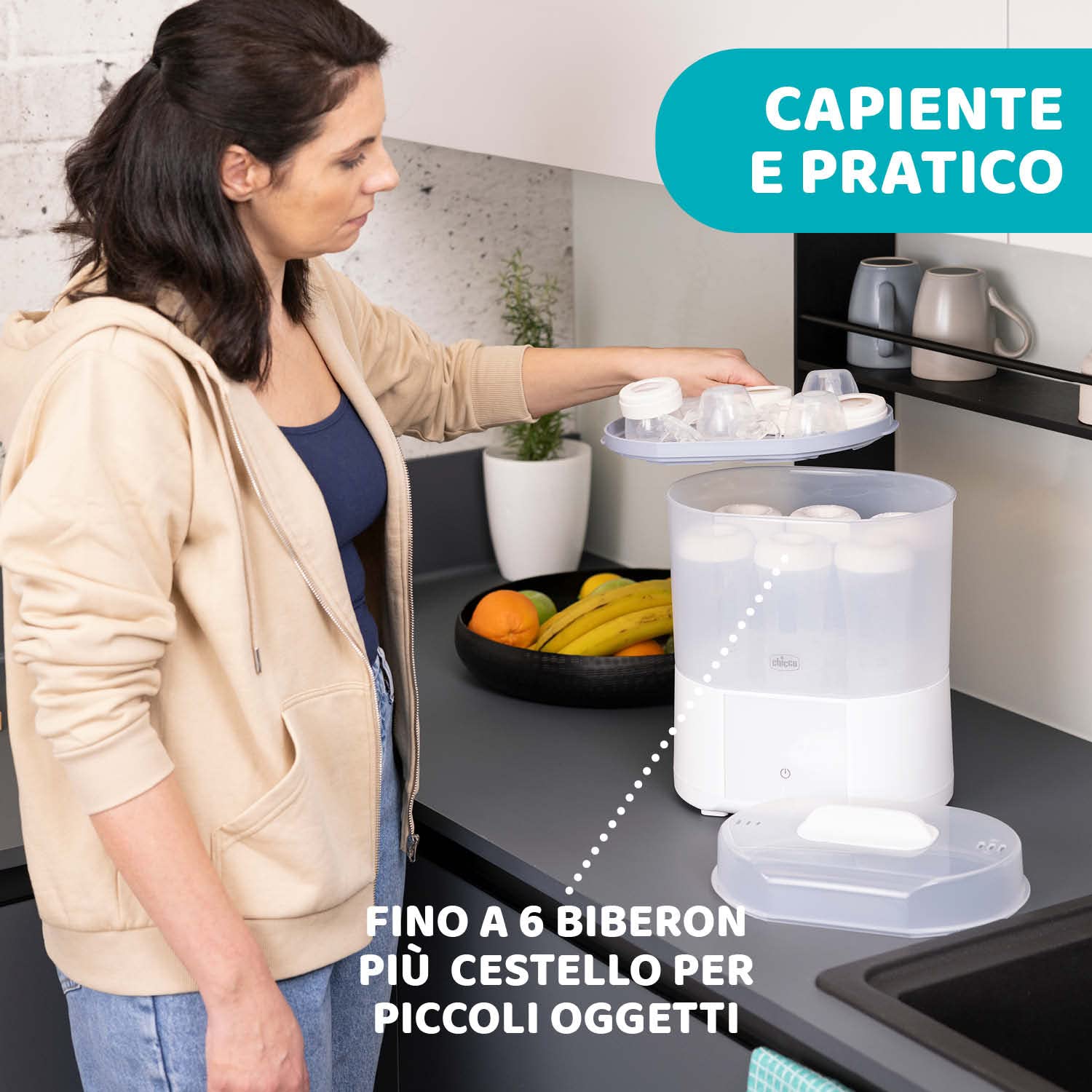 chicco-sterilizzatore-elettrico-3-in-1-con-funzione-asciugatura-sterilizza-biber image 6