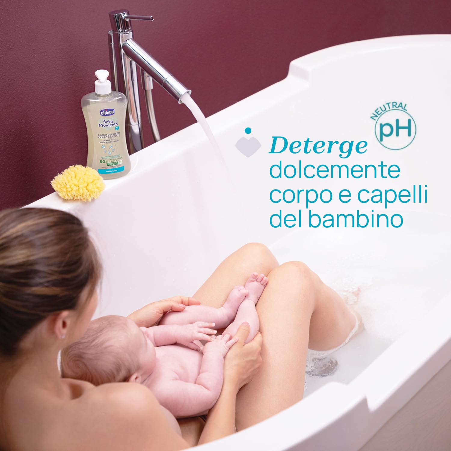 chicco-bagno-delicato-corpo-e-capelli-baby-moments-bagnoschiuma-per-bambini-con- image 2