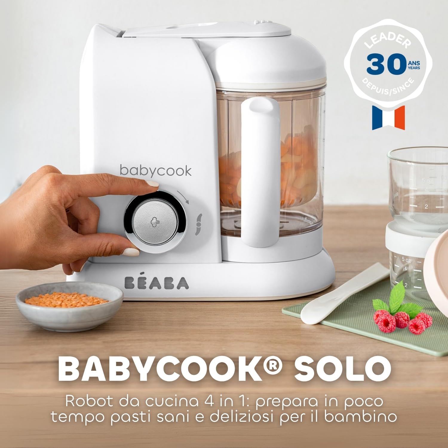 b-aba-babycook-solo-robot-da-cucina-per-bambini-4-in-1-vapore-frulla-scongela-ri image 2