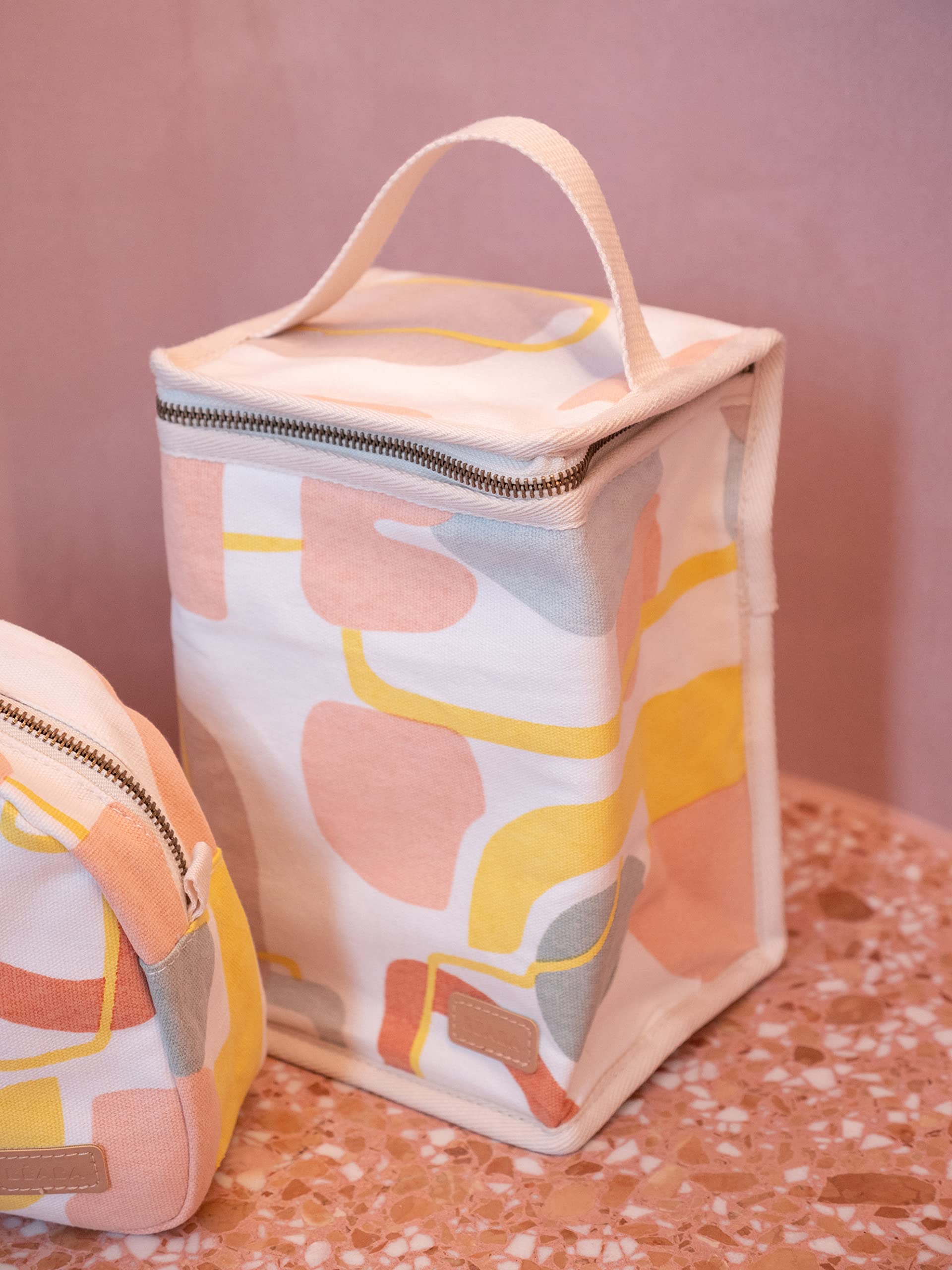 b-aba-borsa-termica-porta-pasto-art-line-borsa-isotermica-capiente-con-tasca-per image 5