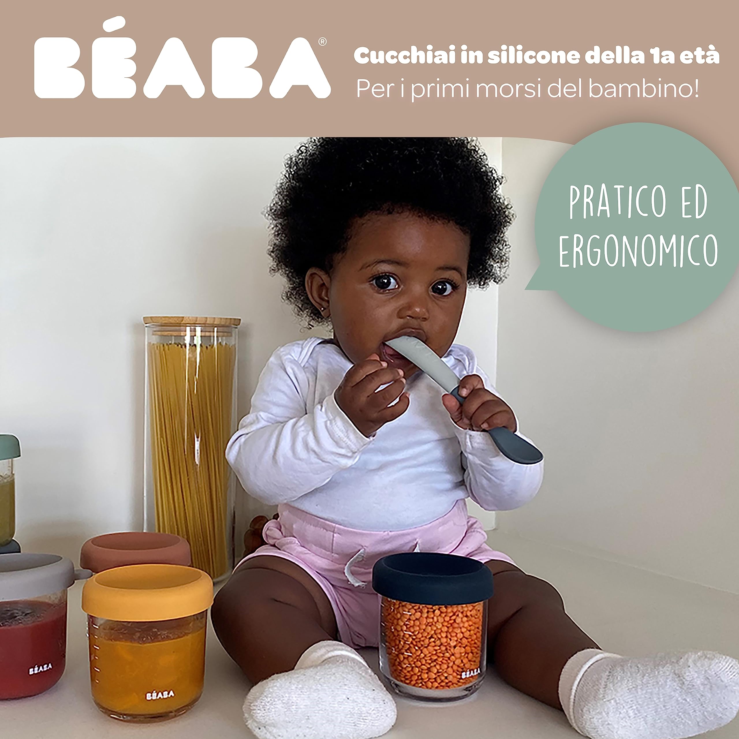 b-aba-set-4-cucchiai-in-silicone-per-bambini-dai-4-mesi-prima-et-con-punta-arrot image 2