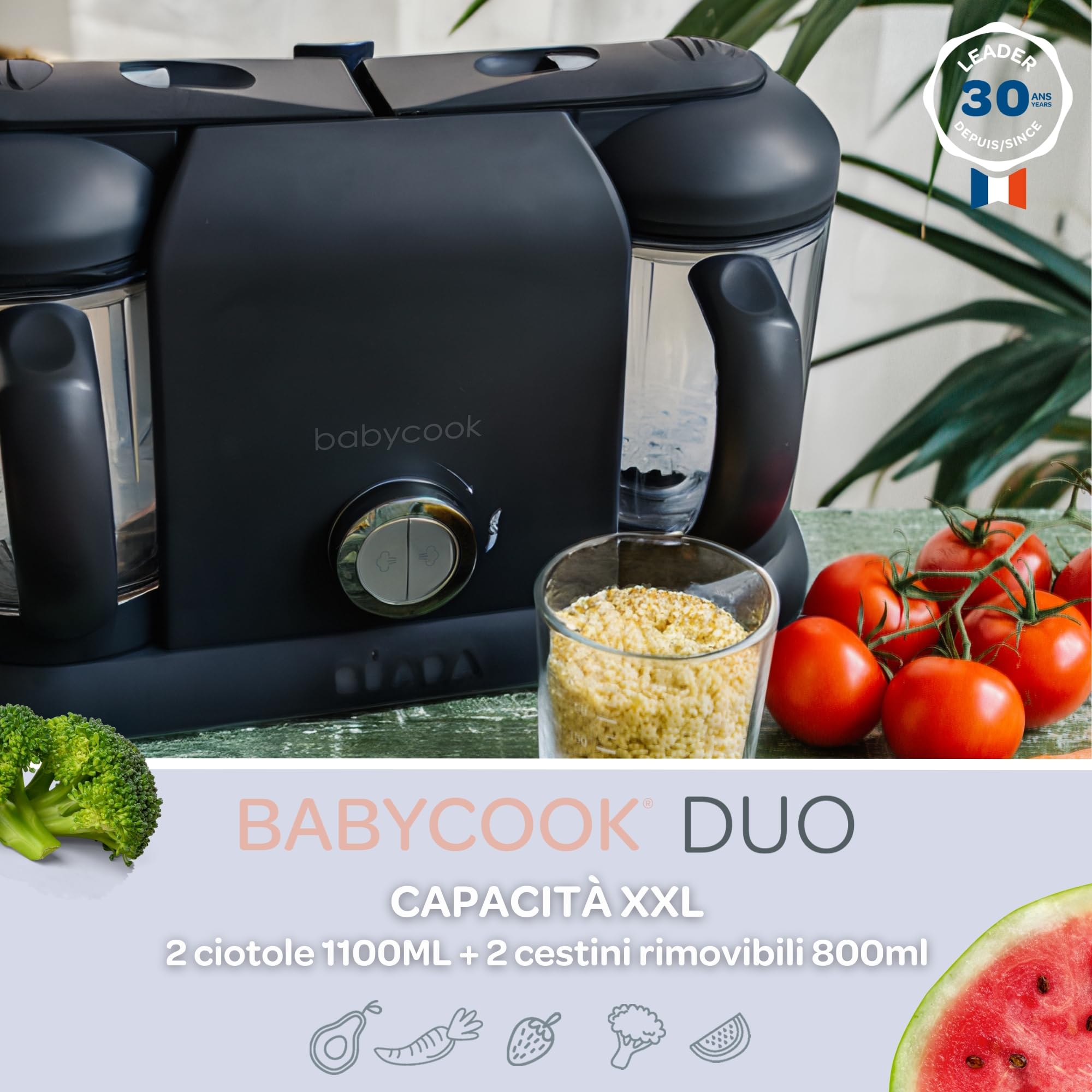 b-aba-babycook-duo-robot-cuocipappa-omogeneizzatore-4-in-1-vapore-in-15-minuti-d image 2