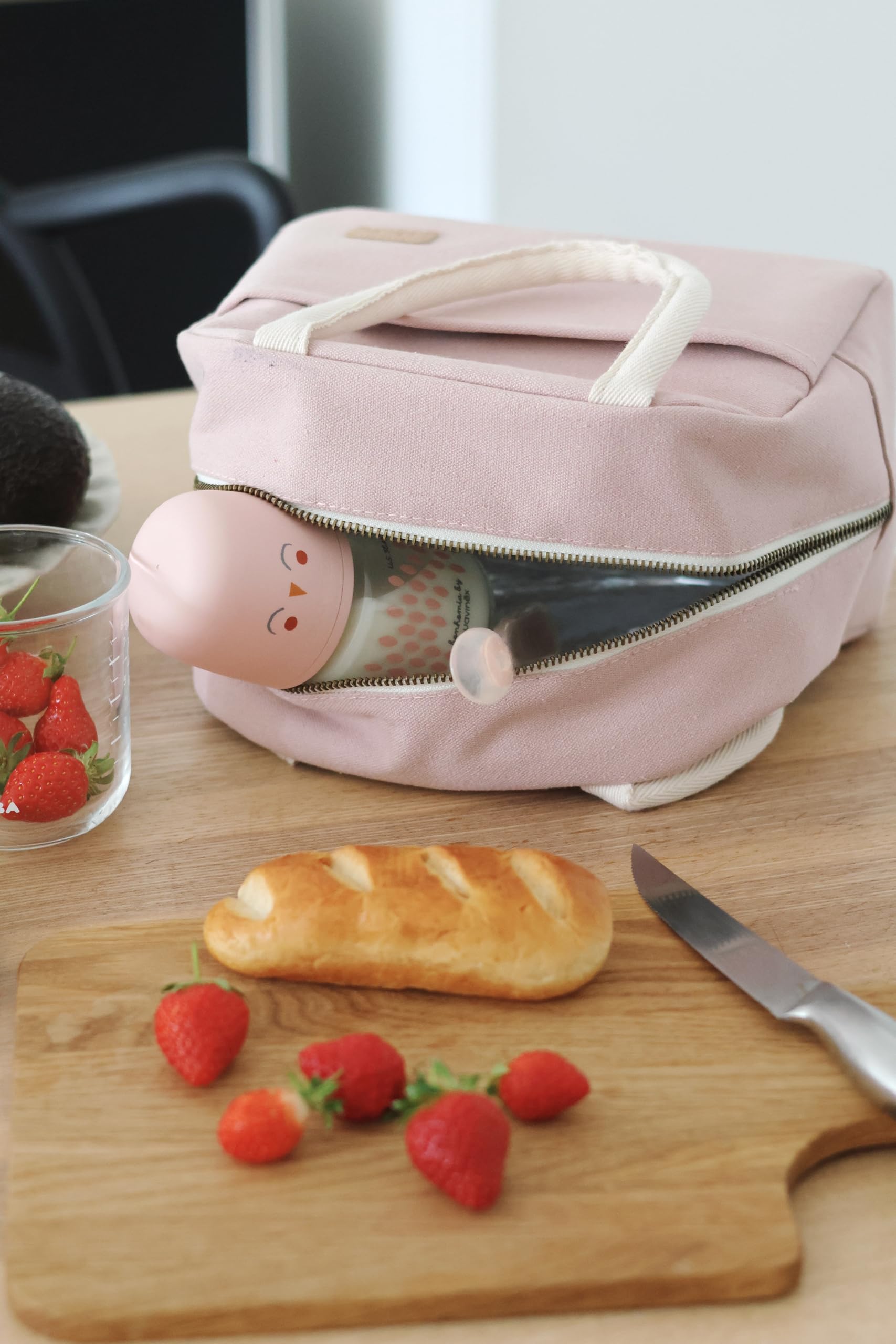 b-aba-borsa-termica-pappa-bambino-5l-isotermica-lunchbox-porta-pranzo-con-tessut image 5