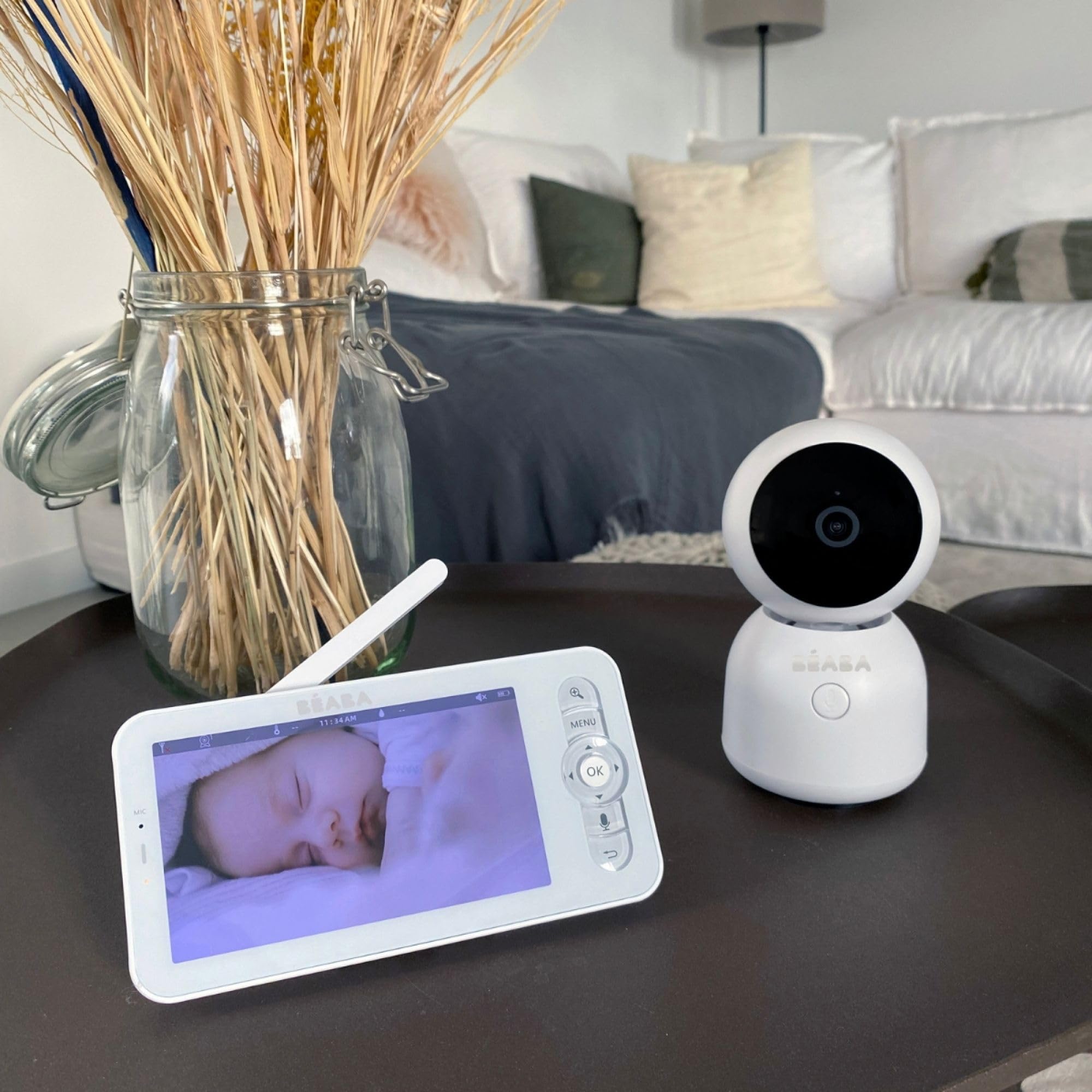 b-aba-zen-night-light-baby-monitor-video-con-app-mobile-telecamera-hd-rotazione- image 2