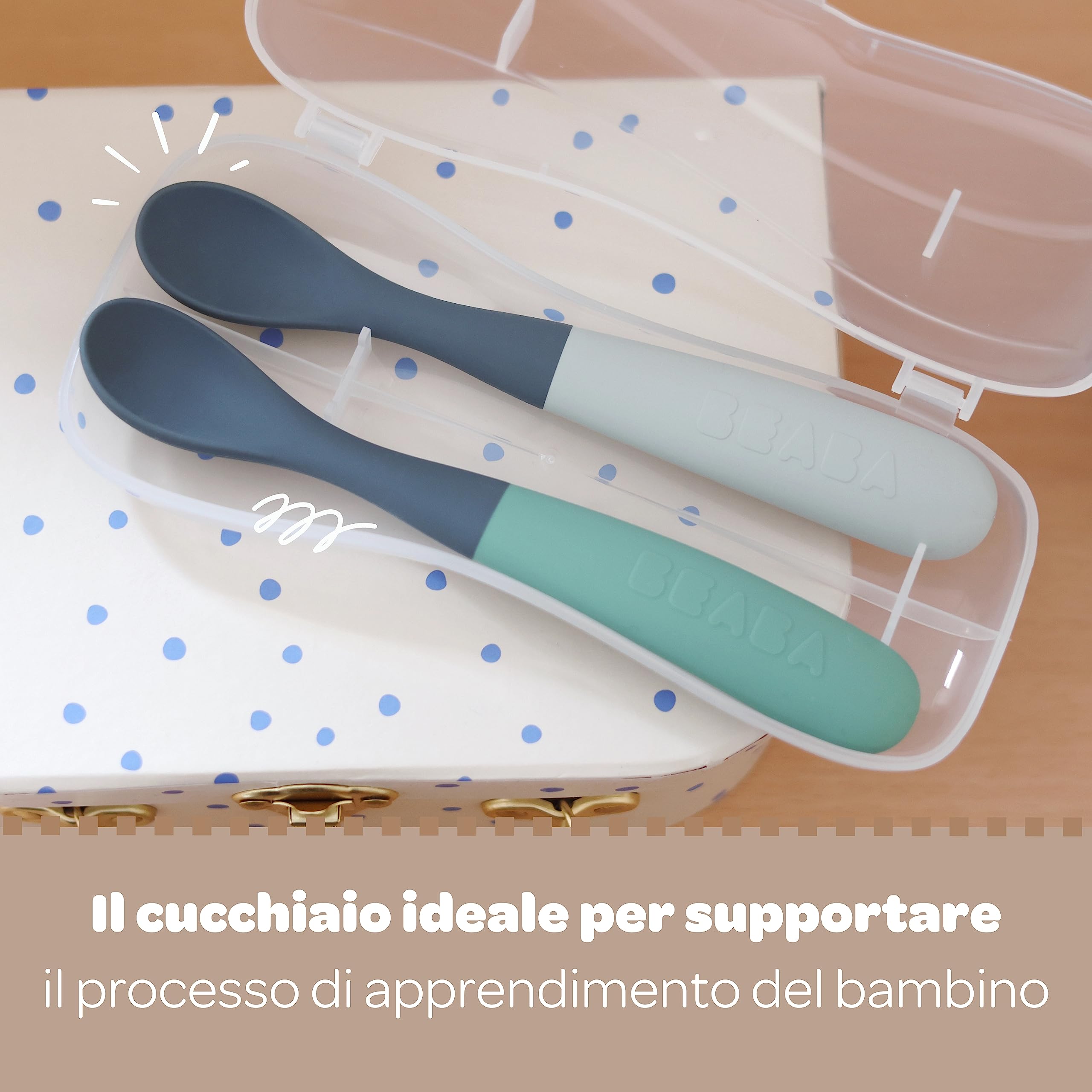 b-aba-set-4-cucchiai-in-silicone-per-bambini-dai-4-mesi-prima-et-con-punta-arrot image 3