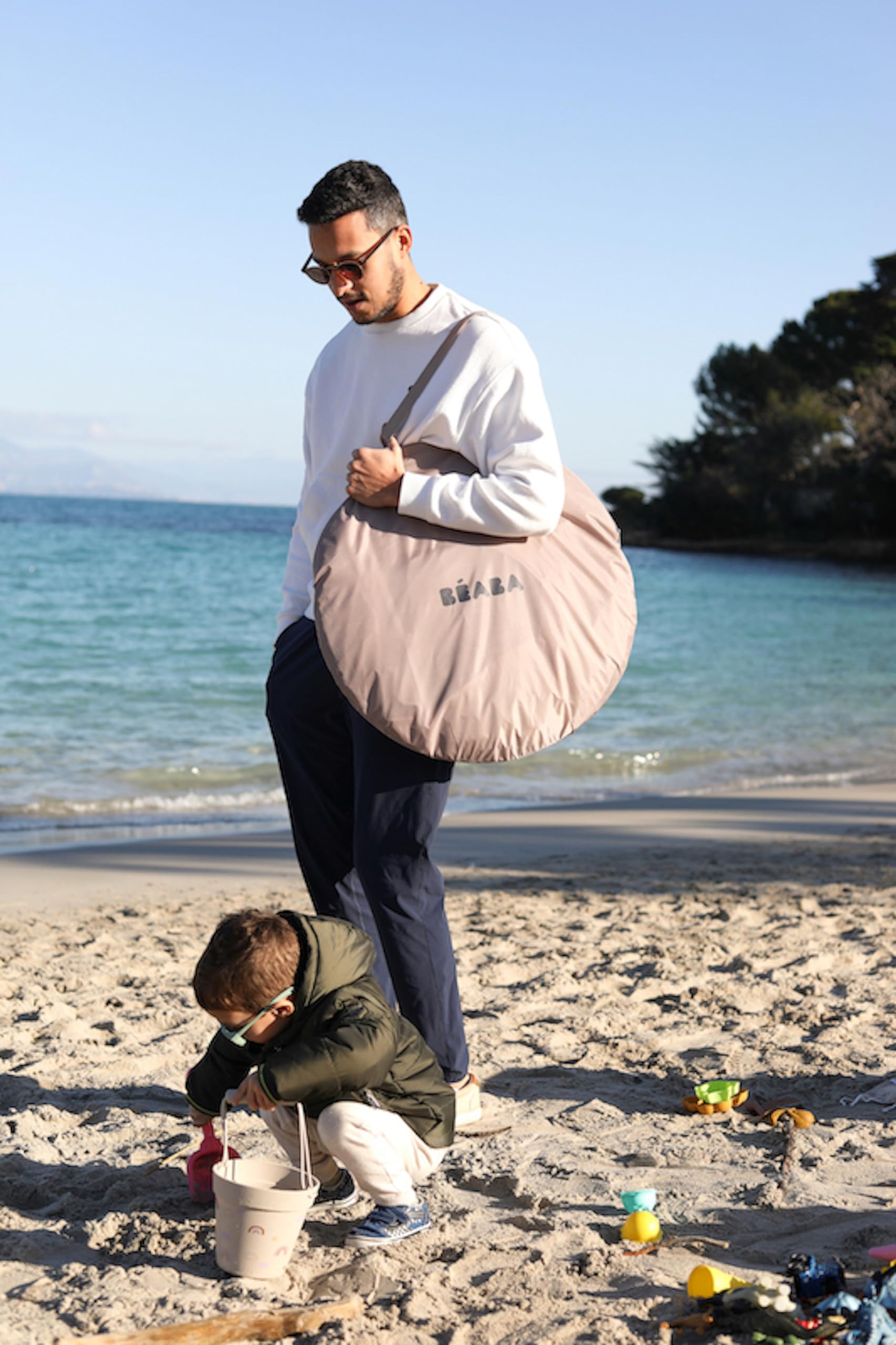b-aba-breezy-tenda-pop-up-da-spiaggia-per-bambini-anti-uv-upf50-con-zanzariera-e image 6